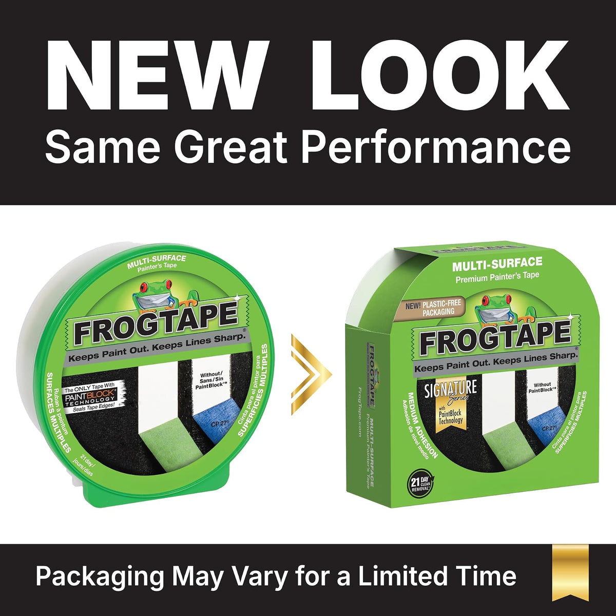 FrogTape Cinta Adhesiva de Multi-Superficie para Pintar, Verde, 1.41-Inch x 60-Yard Roll, Verde