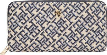 Tommy Hilfiger Cartera Icon Jacquard Para Mujer - Talla Única - Blue