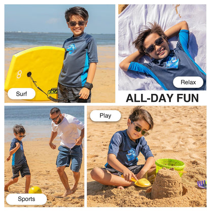 Kanu Surf Haywire UPF 50+ - Playera de natación (protección Solar) Playera contra Sarpullido para Niños