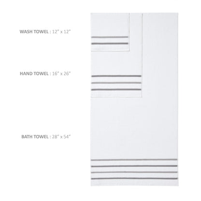 Comfort Spaces - Toallitas de baño para Ducha, Carbón, Assorted Sizes, 1, 1