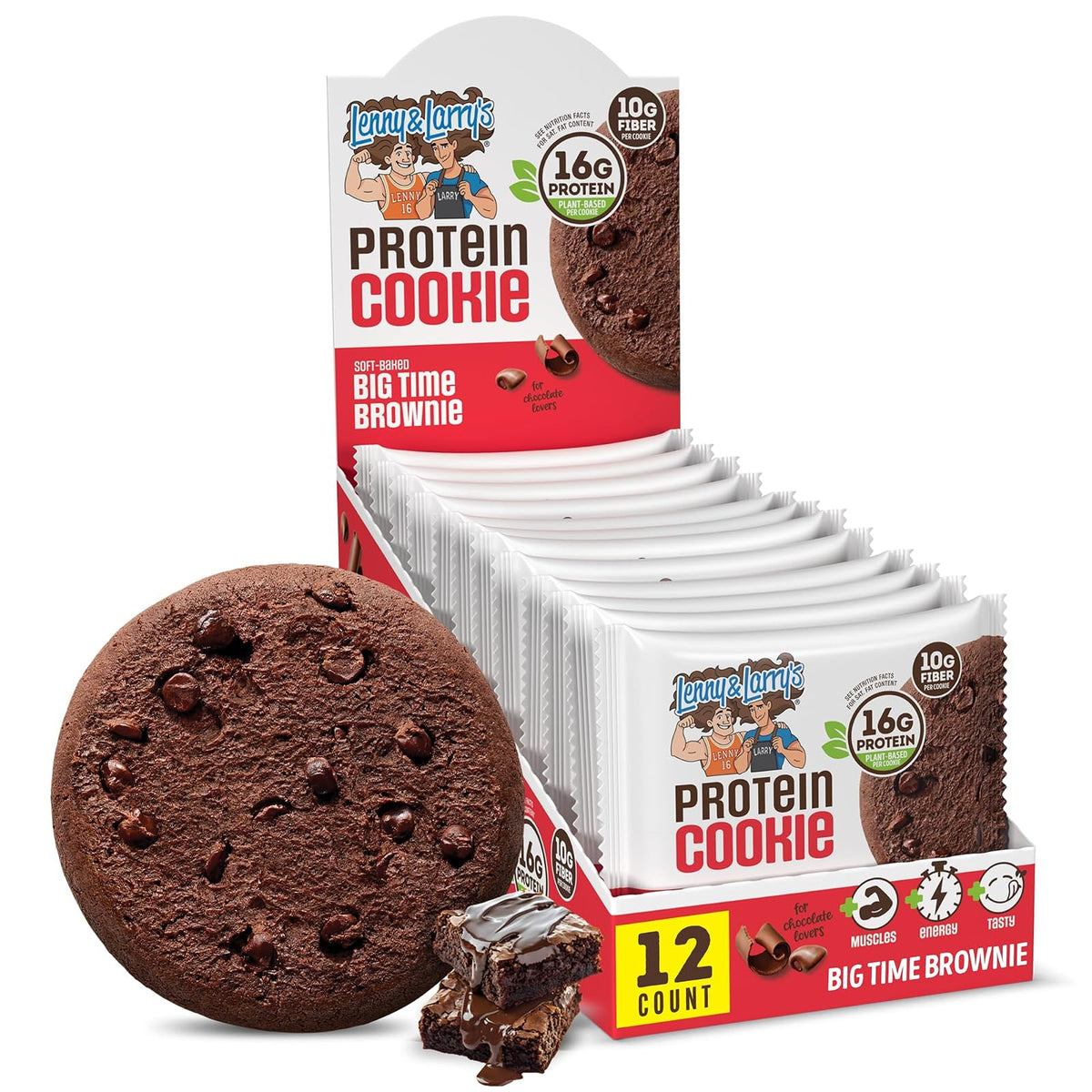 Lenny & Larry's Galleta Vegana con Proteína sabor Doble Chocolate - Caja con 12