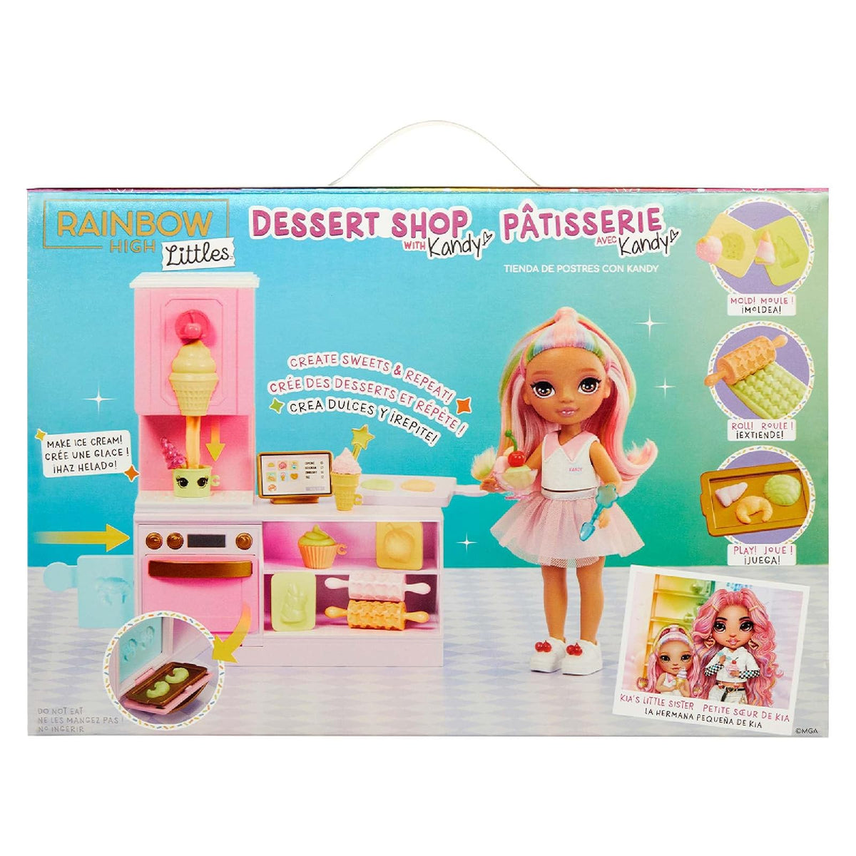 Rainbow High, Tienda de Postres con Kandy, Set de Juego con Muñeca, Más de 20 Accesorios, 4 Años en Adelante