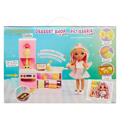 Rainbow High, Tienda de Postres con Kandy, Set de Juego con Muñeca, Más de 20 Accesorios, 4 Años en Adelante
