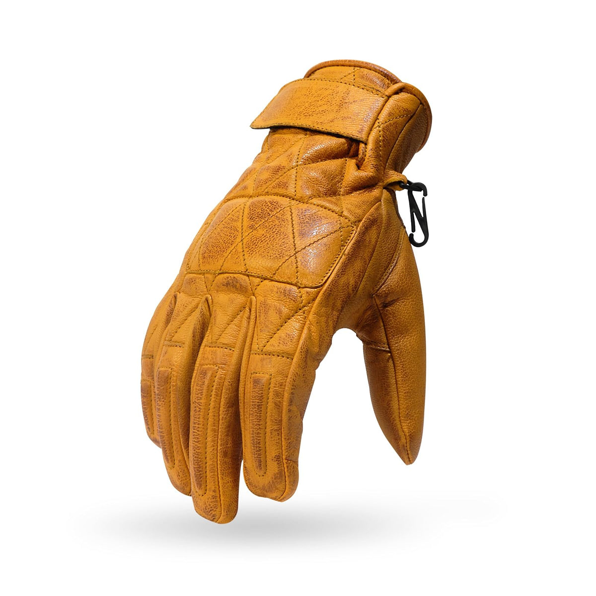 TORC Guantes de actividad deportiva para hombres, Cuero sintético, Gancho y bucle, Ambidiestra, Hombres, guantes para moto, guantes - 2XL - Dorado (Gold)