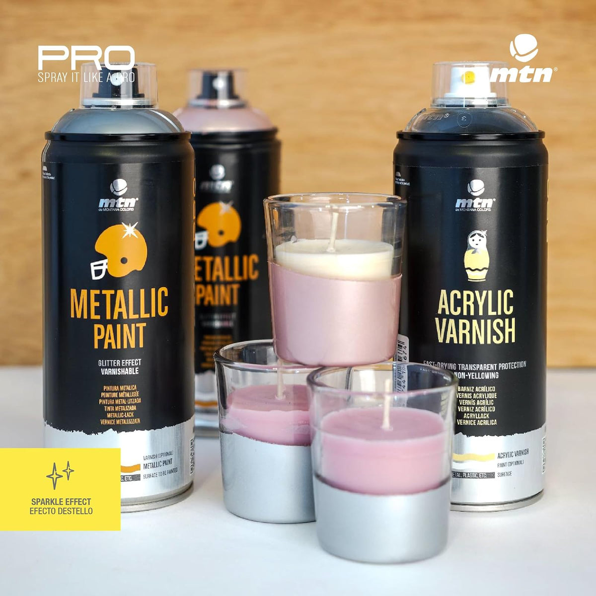 Montana Colors EX014PR1000 MTN PRO Pintura Metálica Oro Rosa, 1 Unidad, 400 ML