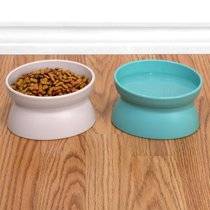 Kitty City - Cuenco elevado de comida para gatos, comedero y bebedero para mascotas sin estrés