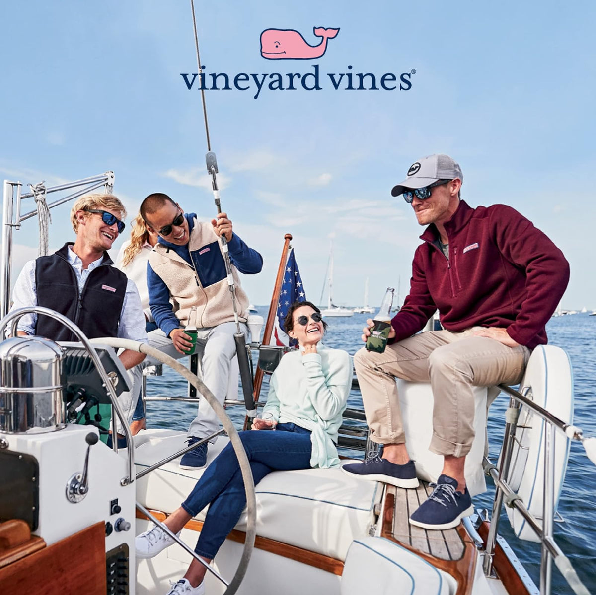 Vineyard Vines Playera clásico de Manga Corta con Bolsillo de Ballena Camiseta para Hombre