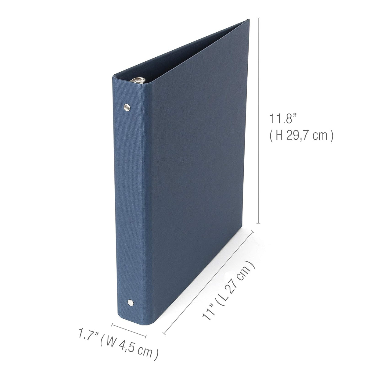 Bigso Box of Sweden Ringo Fiberboard Organizador de 3 Anillas para almacenar proyectos o Papeles, Carpeta Resistente y Duradera de 1 Pulgada para Uso Diario en la Escuela o el Trabajo, 11 x 11 x 1