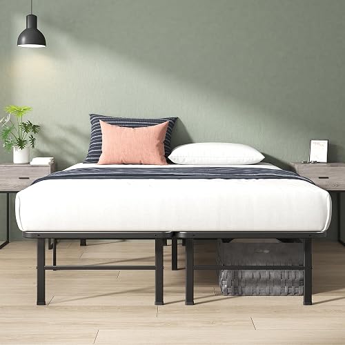 Zinus Rumi | Base de Cama Queen de Acero de Fácil Armado Que Soporta Cualquier Tipo de Colchón | Montaje de 20 Minutos | Garantía de 5 años