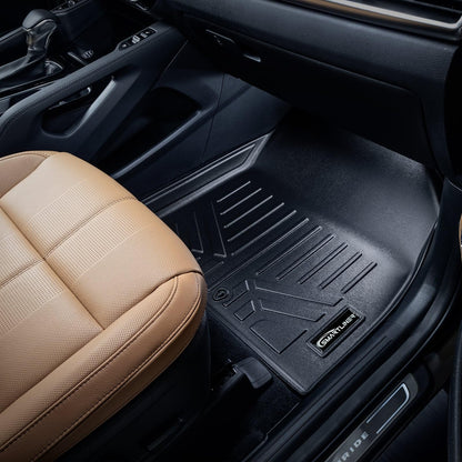 SMARTLINER - Juego de 3 hileras de Revestimiento de Piso para Todo Tipo de Clima, Compatible con Kia Telluride 2020-2025