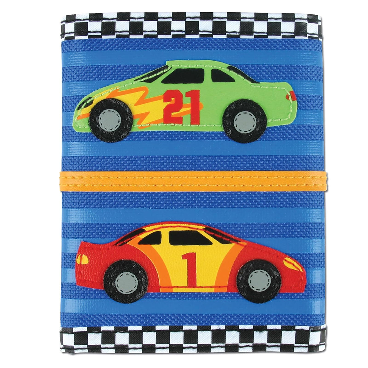Stephen Joseph, portafolios unisex para niños, portafolios para niños y niñas con diseños de apliques, portafolios serigrafiada con bolsillo para monedas con cierre, Espacio azul oscuro, Una talla, - Stephen Joseph portafolios