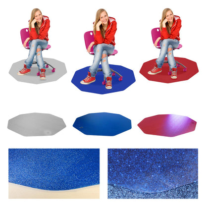 Cleartex 38" x 39" Ultimat Chair Mat for Low/Medium Pile Carpets up to 1/2", Pink