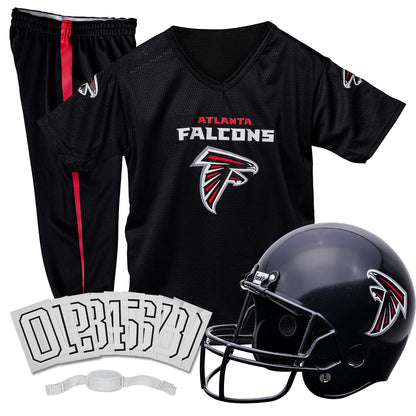 Franklin Sports Set de uniforme juvenil de lujo autorizado por la NFL (Liga Nacional de Fútbol Americana) - Atlanta Falcons - Chica