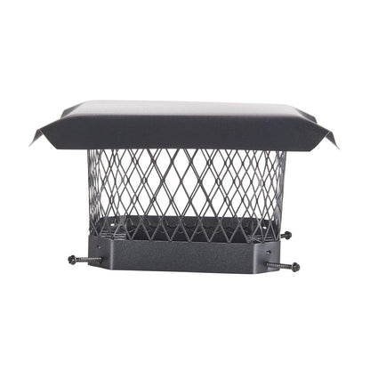 Shelter - Tapa de Chimenea atornillada de 9 x 9 Pulgadas, Totalmente montada, Acero galvanizado
