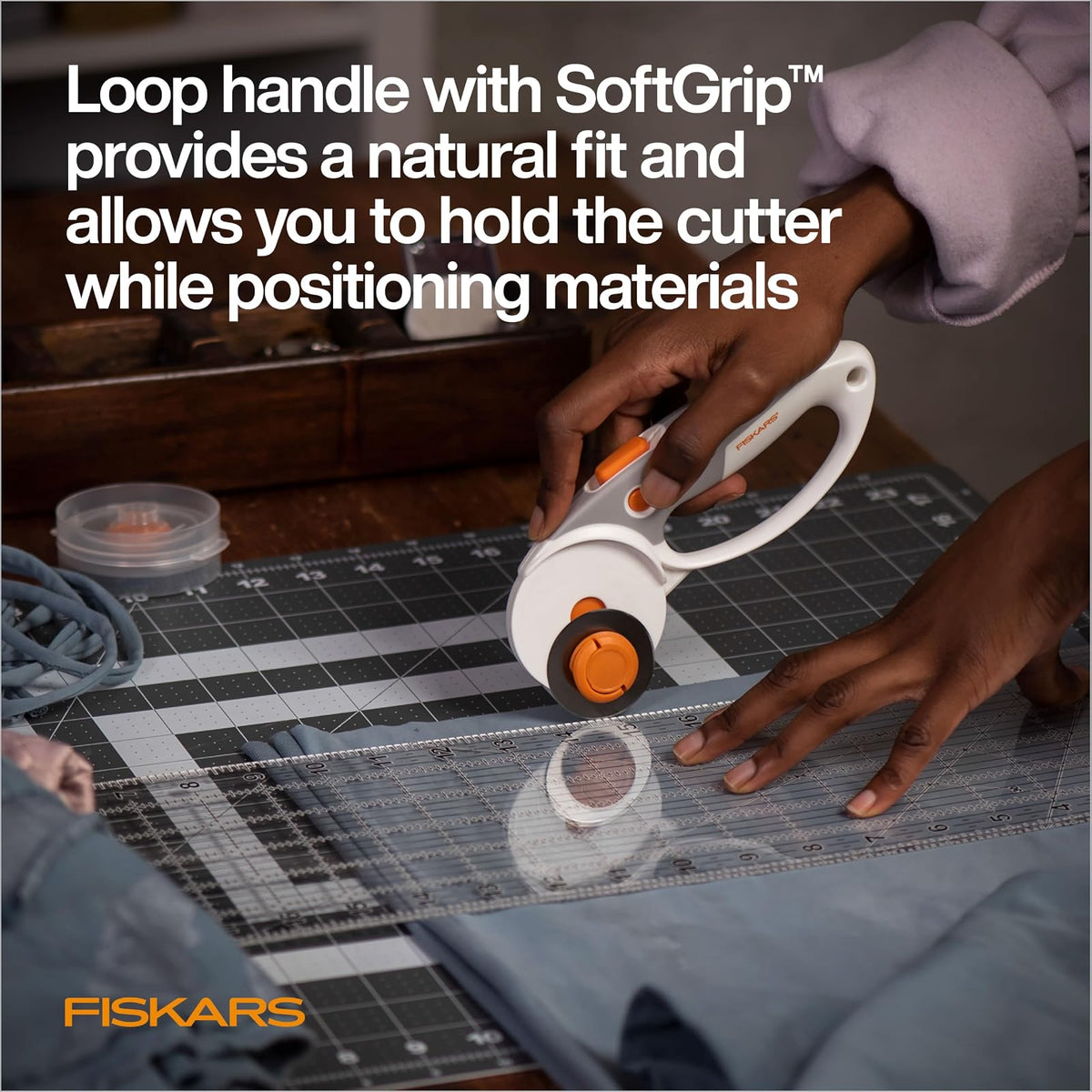 Fiskars Easy Change DuoLoop - Cortador rotativo (45 mm/60 mm)