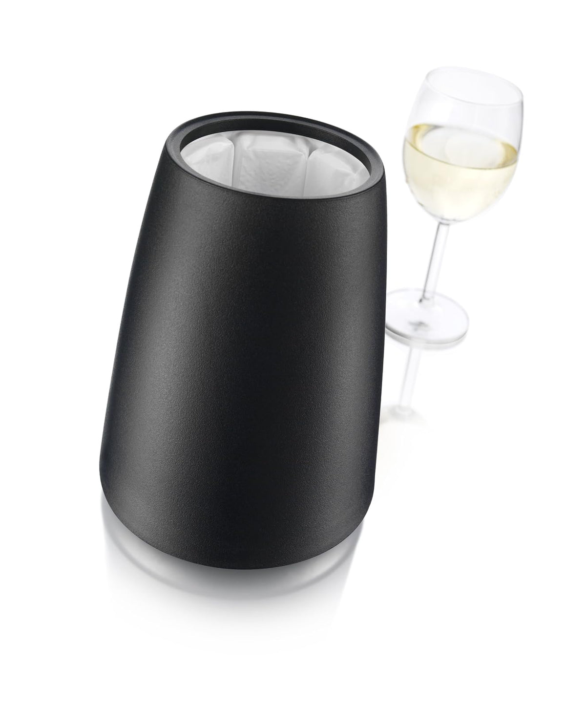 Vacu Vin Rapid Ice elegante enfriador de vino, color negro, Negro, Negro, 1