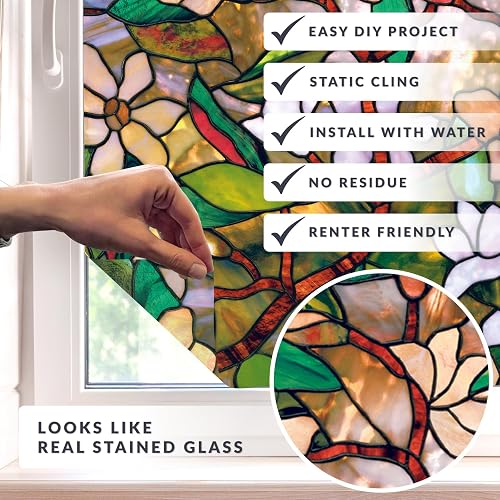 Artscape 01-0113- Magnolia Window Film, 24" x 36"