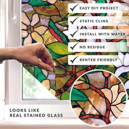 Artscape 01-0113- Magnolia Window Film, 24" x 36"
