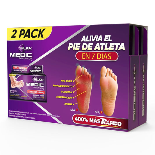 Silkamedic SILKA MEDIC Gel Antimicótico para PIE DE ATLETA, 2 x 30g