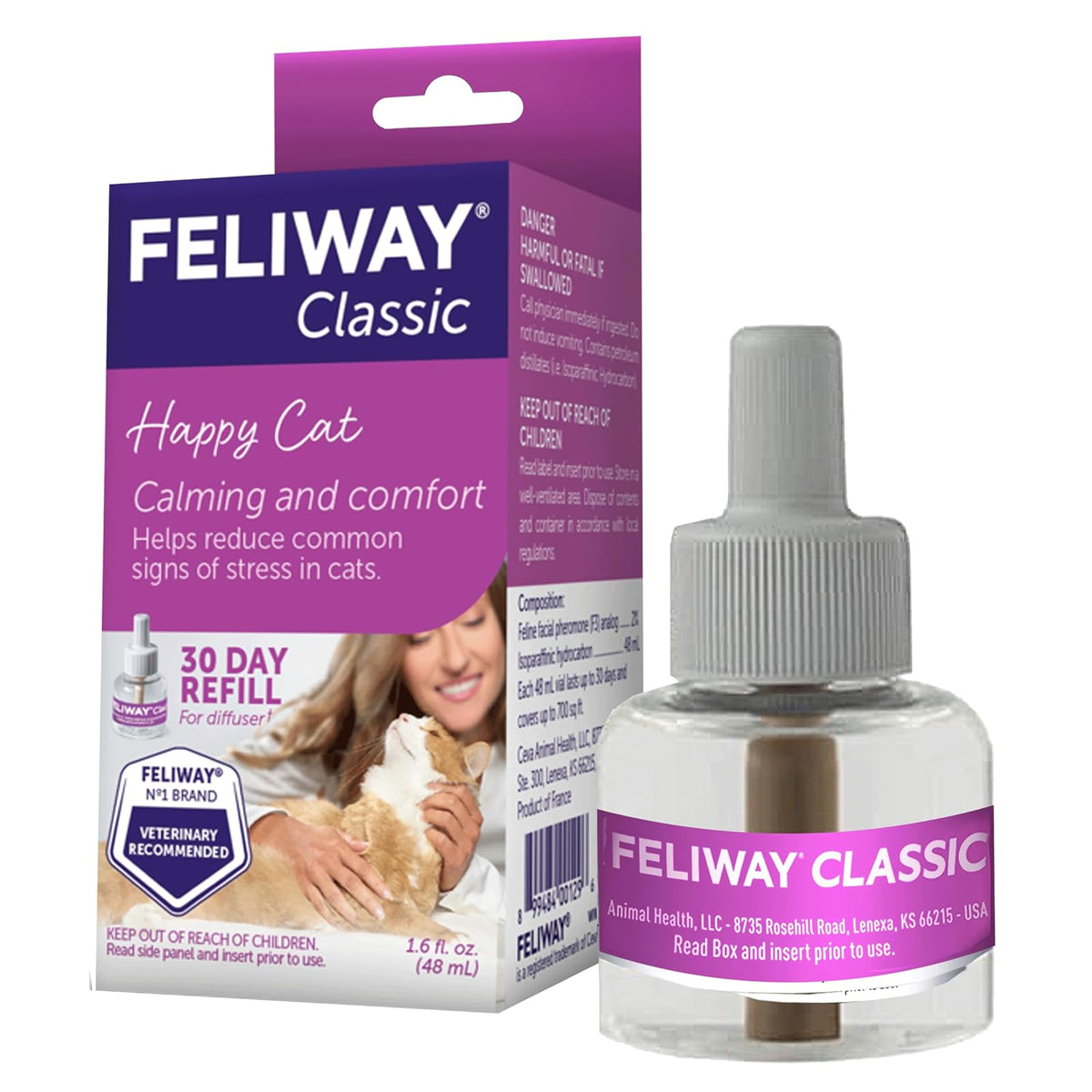 CEVA Animal Health C23850C Feliway Refill for 30 Days, 48ml