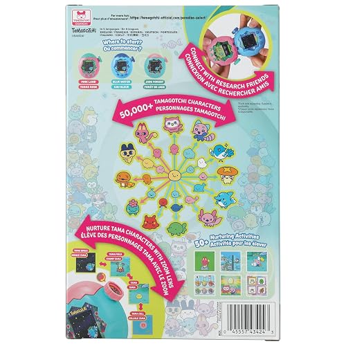 TAMAGOTCHI Paradise Bosque de Jade, Mascota Electrónica Virtual a Color con Zoom Interactivo, Conectividad Entre Dispositivos, Juguete Bandai para Niños