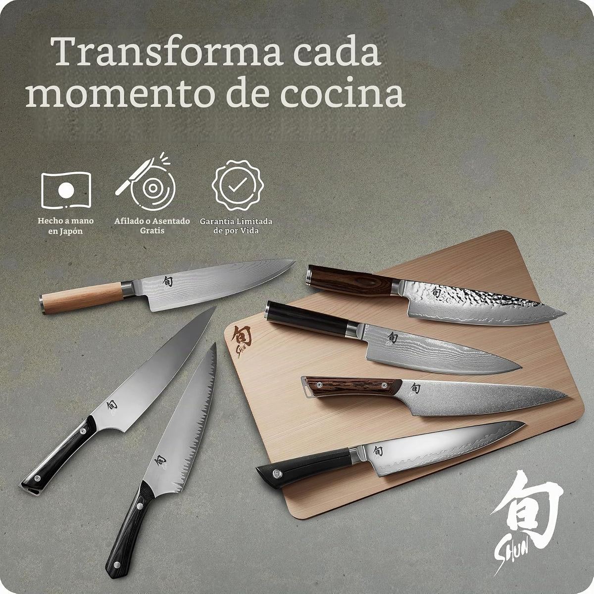 Shun TDM0771 Premier Kiritsuke Knife, 8", Silver