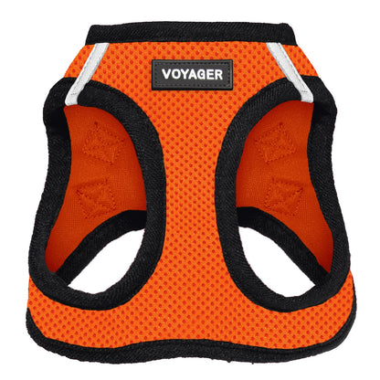 Best Pet Supplies Arnés Voyager Step-In Air para Perro, Todo Clima - XXXS (Chest: 10 - 11.5" * Fit Cats) - Base naranja.