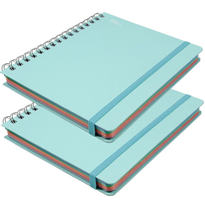Printaform Libreta Forma Francesa Universitaria, 200 Hojas, 2 Piezas - Cuadro Chico - Aqua