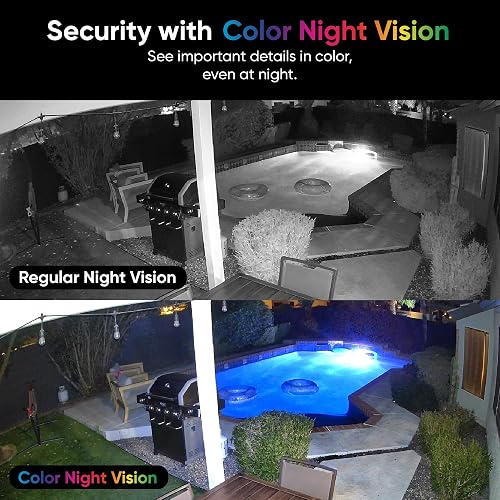 WYZE CAM v4, cámara de Seguridad Inteligente de 2K HD Wi-Fi para el hogar, Uso en Interiores y Exteriores, Monitor de Mascotas/bebés, Foco/Sirena Activado por Movimiento, visión Nocturna de Color