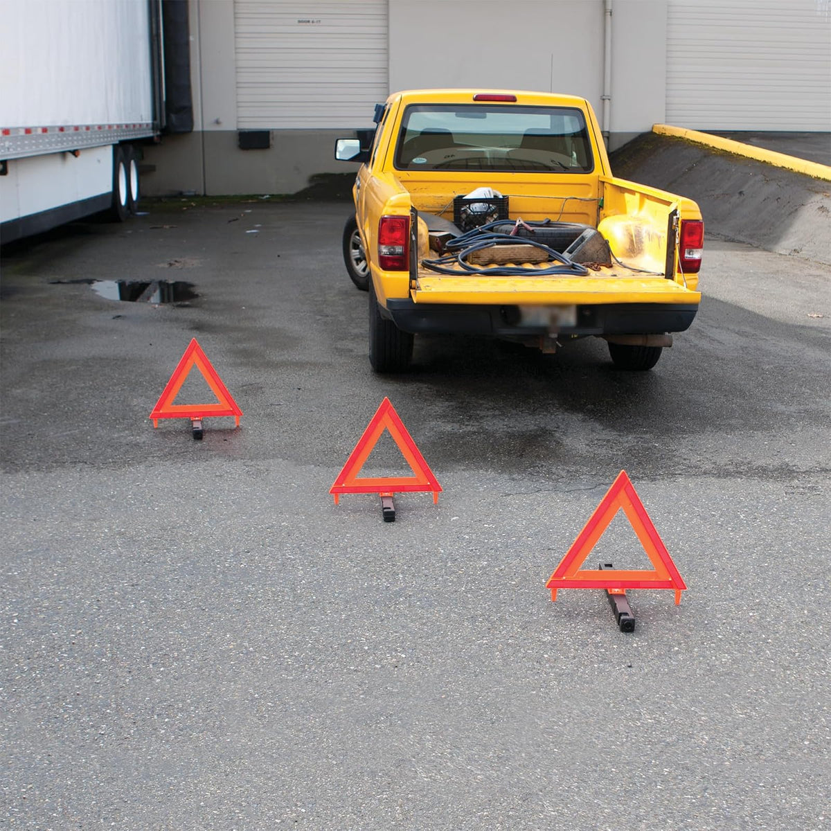 Performance Tool W1555 Deluxe - Asistente de Emergencia para Carretera, Dot Reflective Warning Triangle - 3 Pack