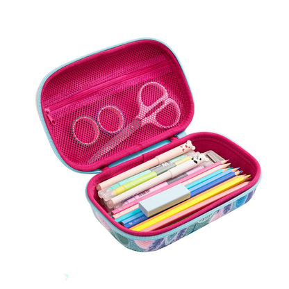 ZIPIT Corduroy Pencil Case for Girls | Large capacity case | School pencil case for girls and boys (Pink)