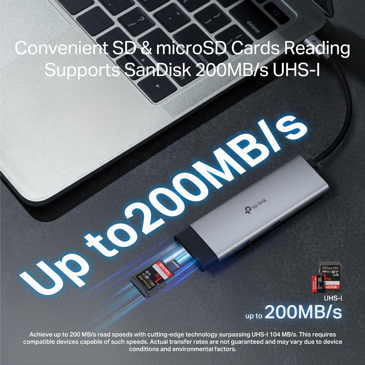 TP-Link USB C Hub 7 en 1 Adaptador multipuerto (UH7020C) | 4K@60Hz HDMI, SD y microSD, 100W de Suministro de energía, 1 USB-C, 2 Puertos USB-A | Dongle de Alta Velocidad de 5Gbps | Compatible con
