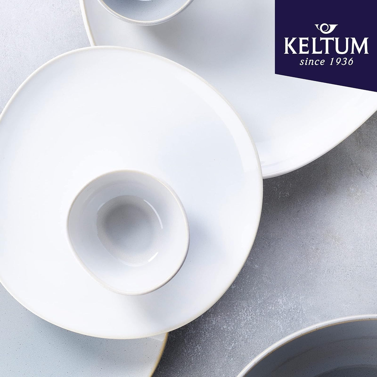 Keltum - Juego de 3 cuencos de cerámica vidriada de 10,16 cm