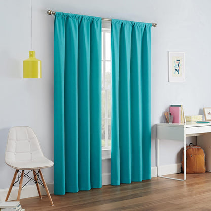 Eclipse Kendall Panel de Cortina Blackout Térmica - Azul (Pool Blue) - 106.7An x 137.2Al cm (1 Paneles)