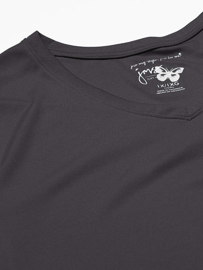 Just My Size Cuello en V Cool Dri. Camisa para Mujer