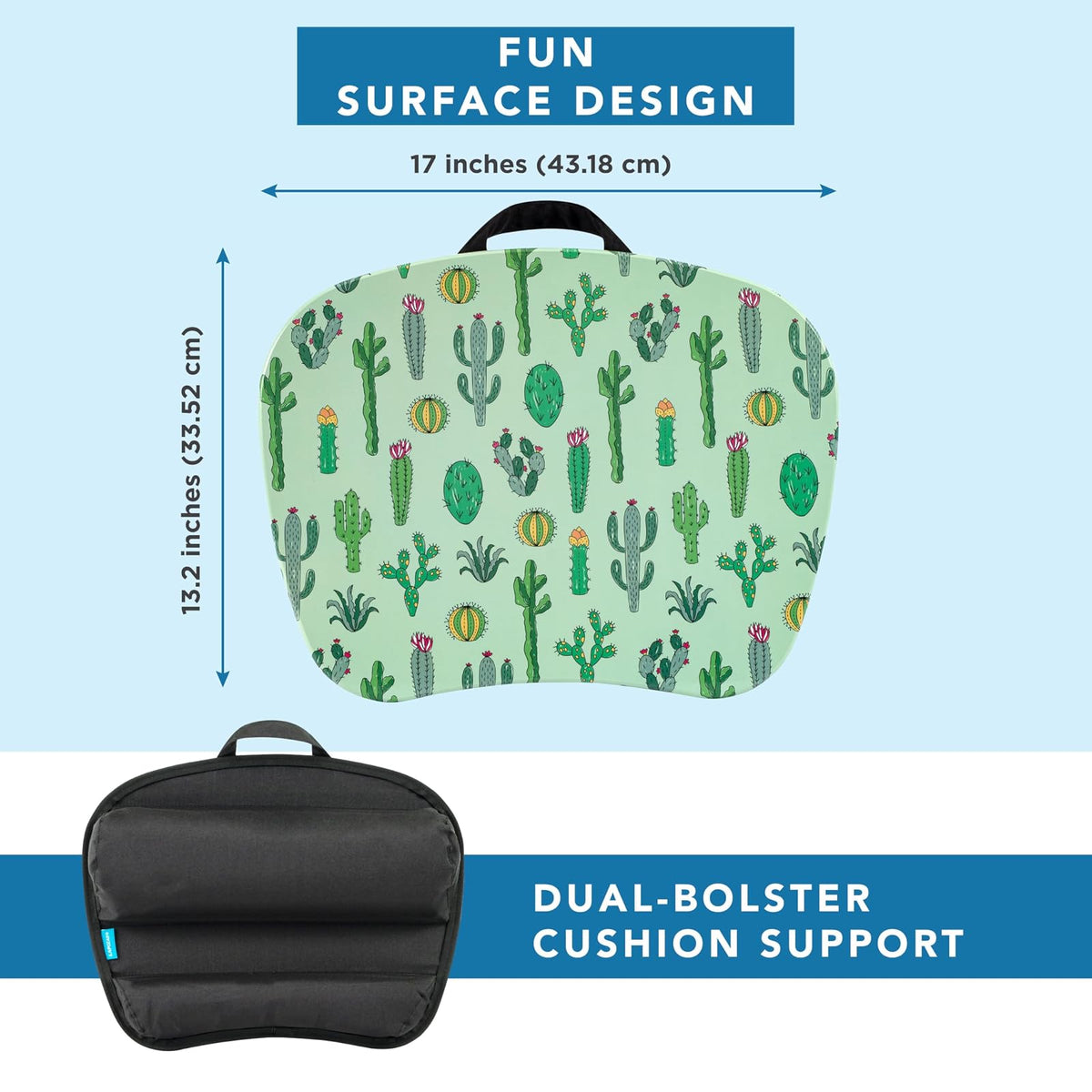 LapGear MyStyle - computadora portátil con cojín - Cactus - Se Adapta a portátiles de hasta 15.6 Pulgadas - Estilo No. 45373