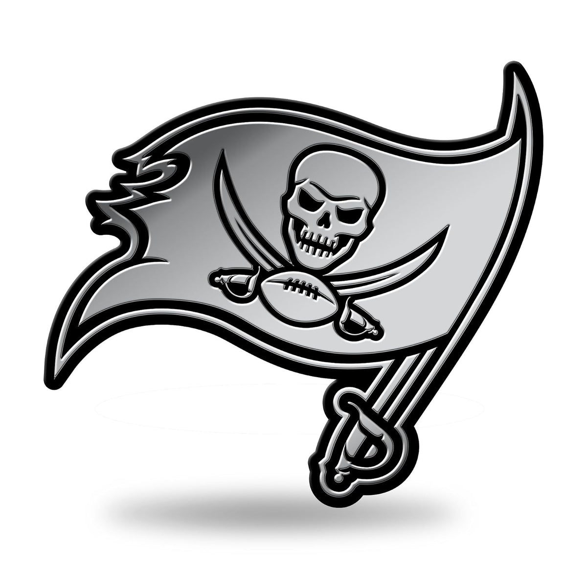 Rico Industries Emblema Moldeado para Auto NFL - Tampa Bay Buccaneers