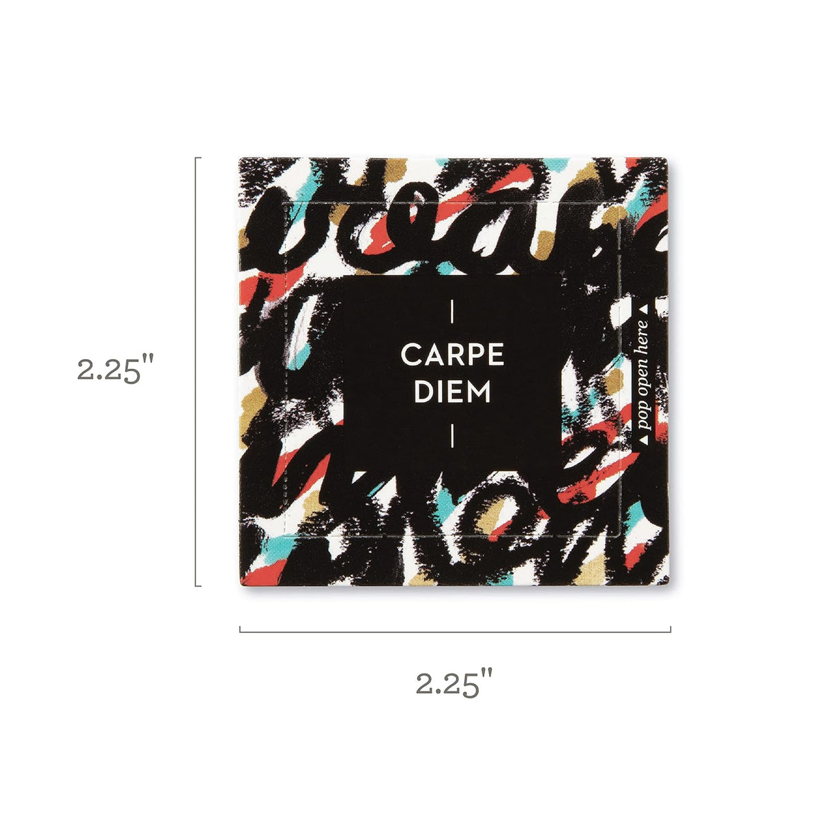 Compendium ThoughtFulls Carpe Diem - 30 tarjetas abiertas, cada una con un mensaje inspirador diferente en el interior