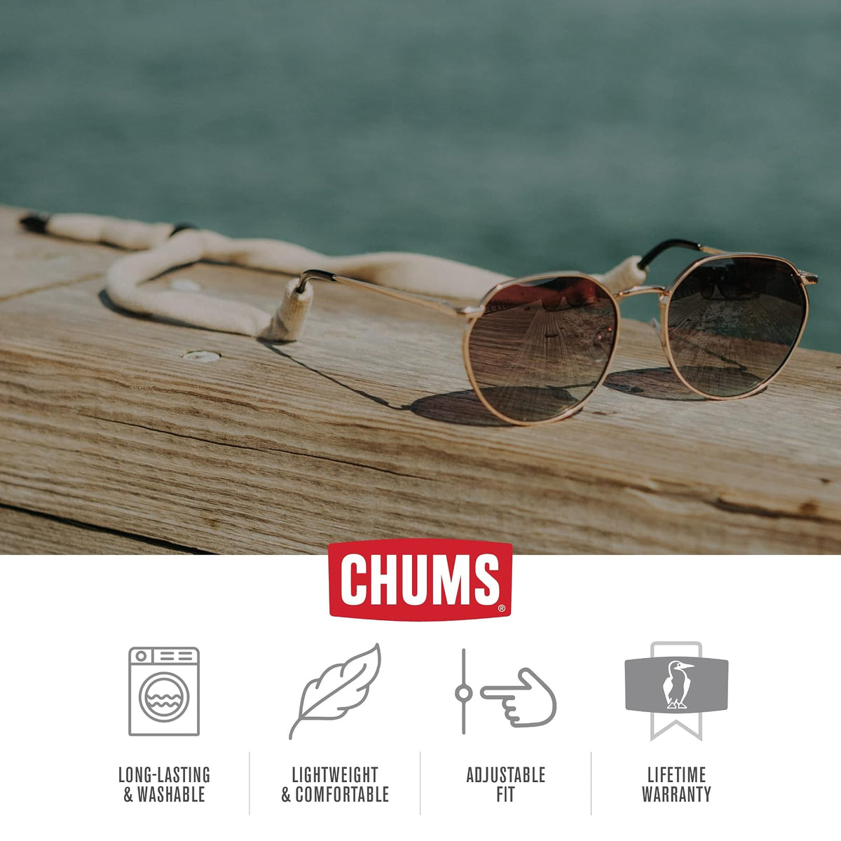 Chums Retenedor de Gafas de algodón Original