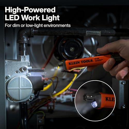 KLEIN TOOLS ET190 | Detector De Fugas De Gas | Alerta LED Y Sonora | Ligero | Detecta fugas de gas con alertas audibles y LED en un diseño ligero y fácil de manejar durante inspecciones.