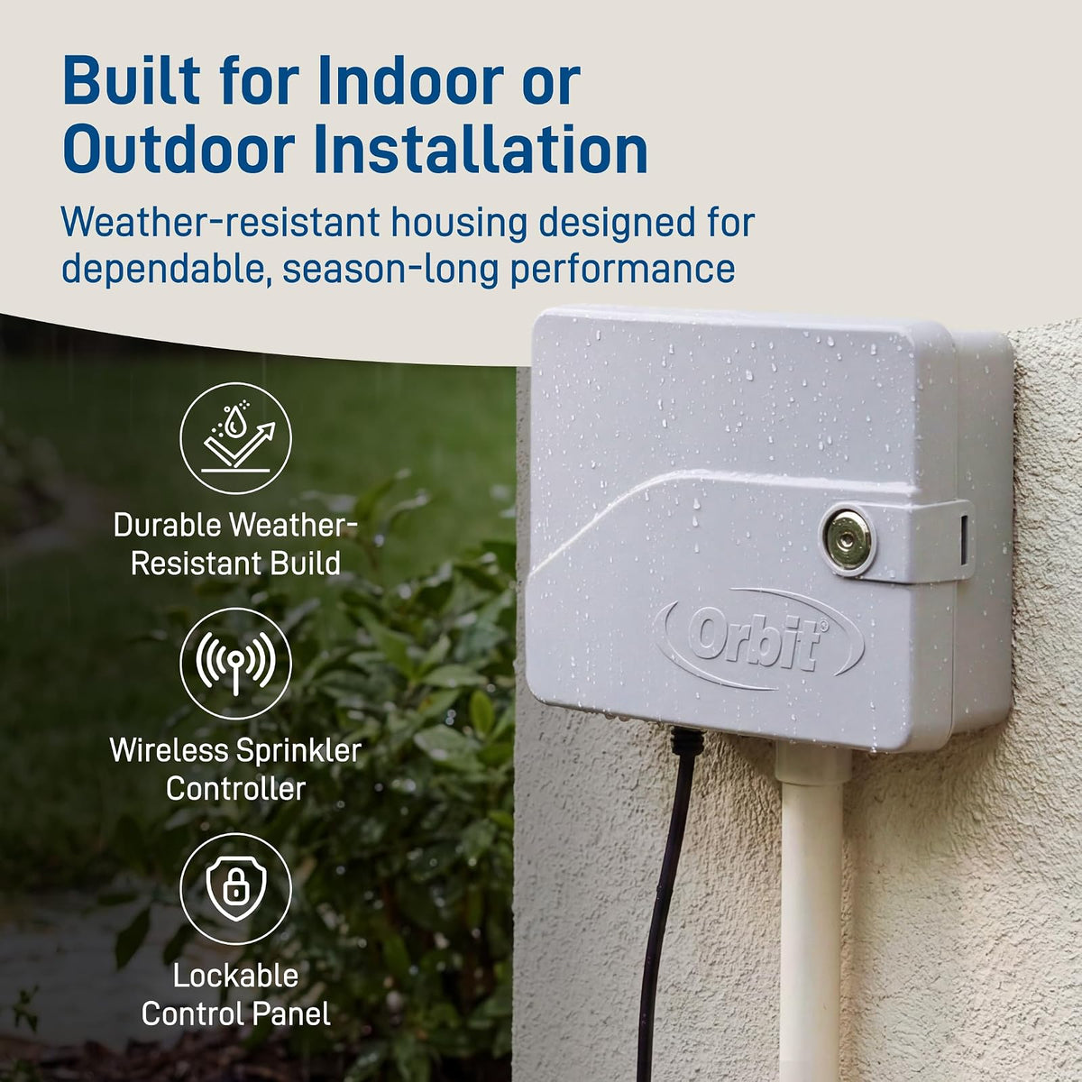 Orbit 57950 B-hyve Smart Indoor/Outdoor 12-Station WiFi Sprinkler System Controller