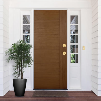 Kwikset Uptown - Cerradura de cerrojo de latón satinado, puerta de entrada frontal con llave, resistente a la selección, seguridad SmartKey Rekey, tornillo muerto de un solo cilindro, con protección