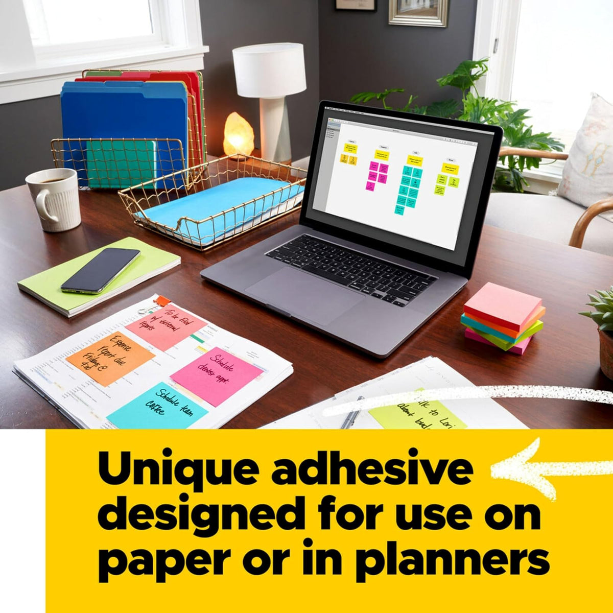 Post-it Pop-up Notes Jaipur Collection | 3 x 3 pulgadas, amarillo y verde