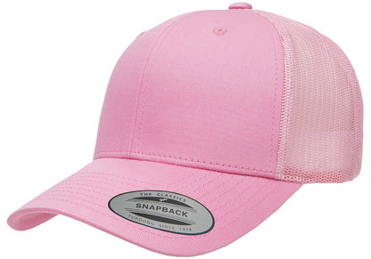 Yupoong Gorra de Camionero Retro. Sombrero para Unisex Adulto - Rosado - Talla Única