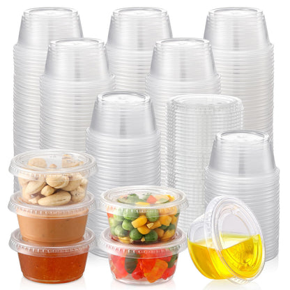 AOZITA Vasos de Chupito de Gelatina 2oz con Tapa - ASLB-2C-200