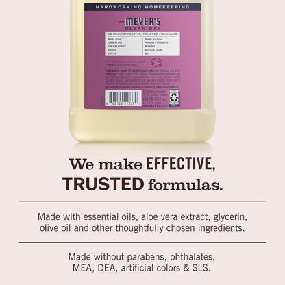 Mrs. Meyer’s Refill Jabón de Manos Líquido Plumberry, 975 ml | Repuesto Dulce con Aroma Natural | Fórmula Suave de Origen Vegetal | Ideal para Uso Diario | Sin Parabenos ni Crueldad Animal