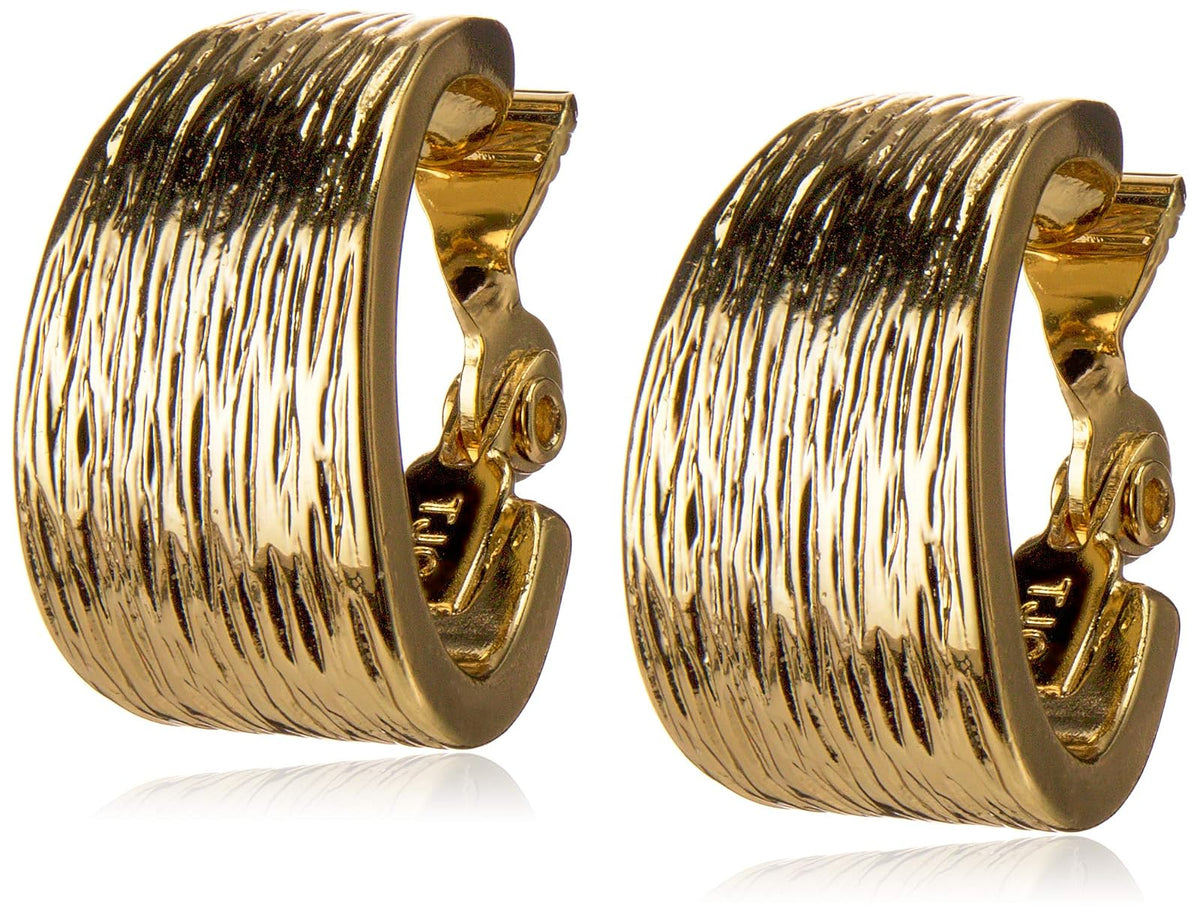 Anne Klein - arete de aro con clip