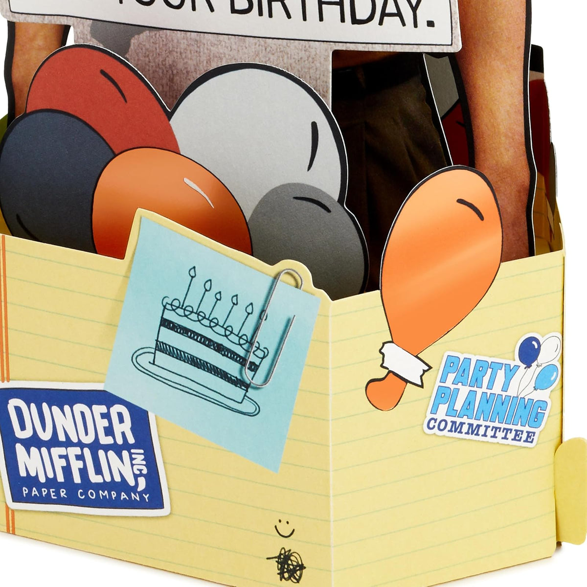 Hallmark Paper Wonder Tarjeta de cumpleaños emergente divertida (The Office, Dwight Schrute)