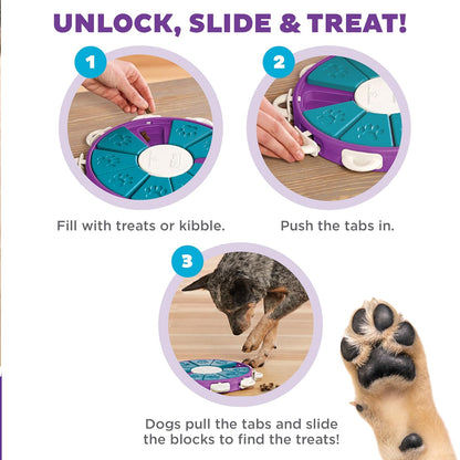Outward Hound - Rompecabezas interactivo verde Nina Ottosson Dog Worker Juguete para perro