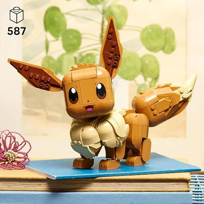 LEGO Pokémon Eevee – Kit de Construcción – Detallada Figura Articulada de un Pokémon – Artículo Coleccionable – Regalo Adultos Basado en los Videojuegos – 72151